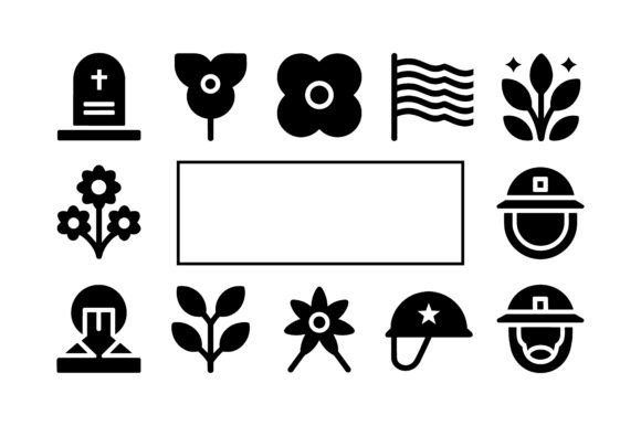 Memorial Day Poppy Vector Set