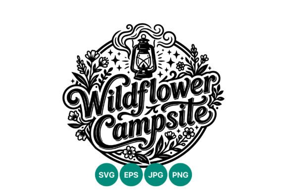 Wildflower Campsite Hand Lettering